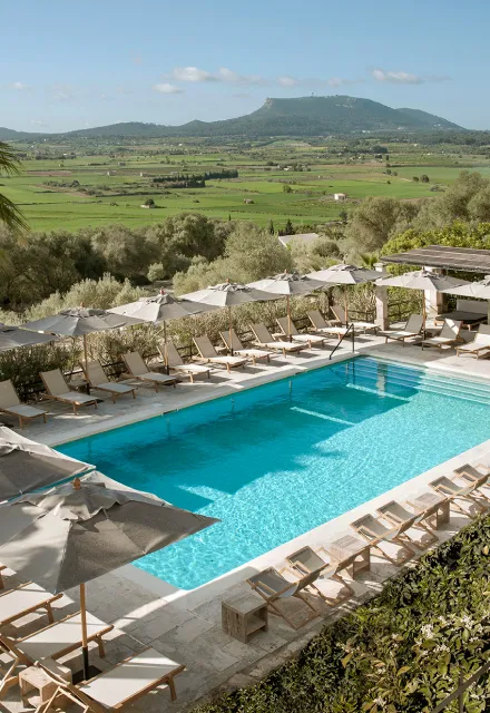 Pool and Spa at Finca Serena hotel in Mallorca